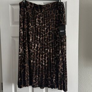 DKNY Animal Print MIDI skirt